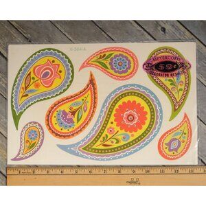 MEYERCORD DECALS Paisleys and Flowers X-564-A NEW Unopened Package
